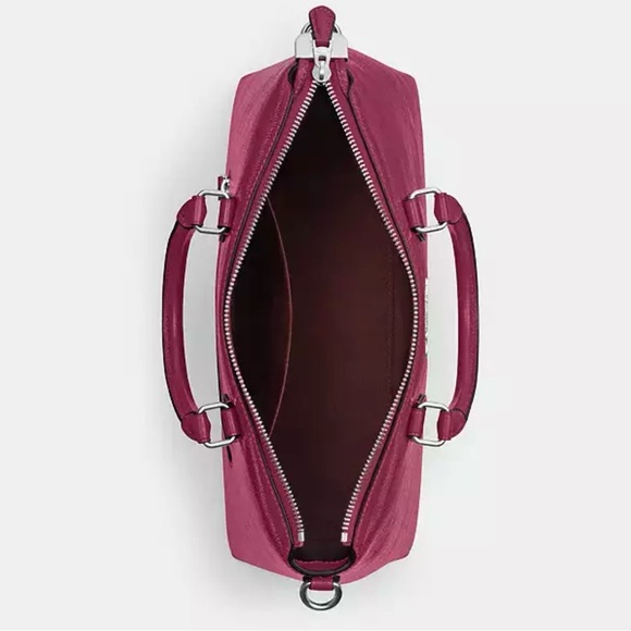 Coach Georgia Satchel in Crinkle Pink Leather! CV942 New w/Tags! - Picture 6 of 9